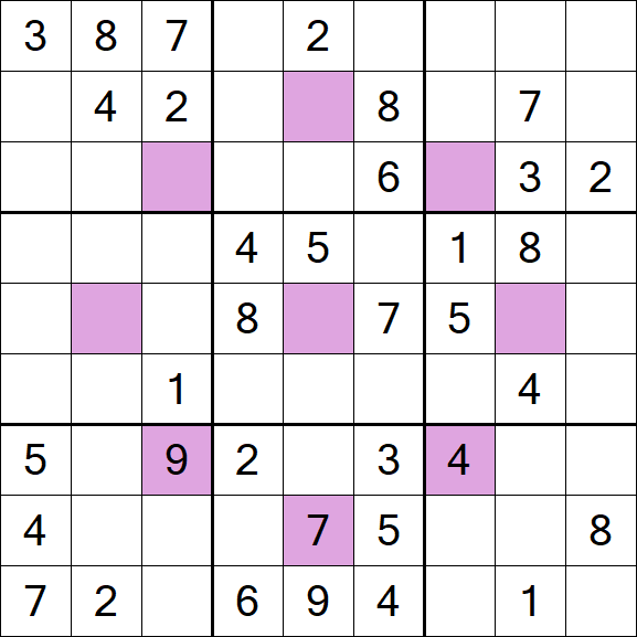 Asterisk Sudoku - Moyen