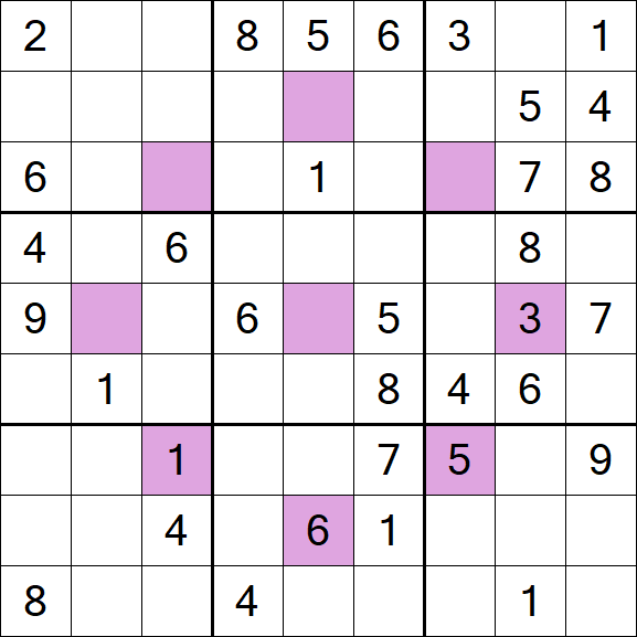 Asterisk Sudoku - Moyen