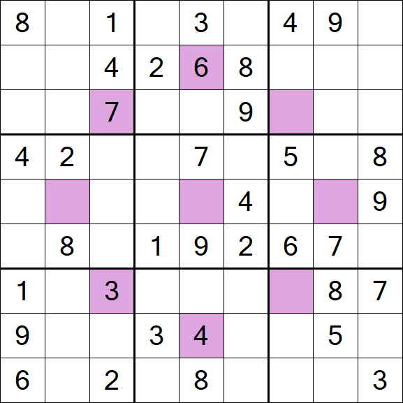 Asterisk Sudoku - Moyen