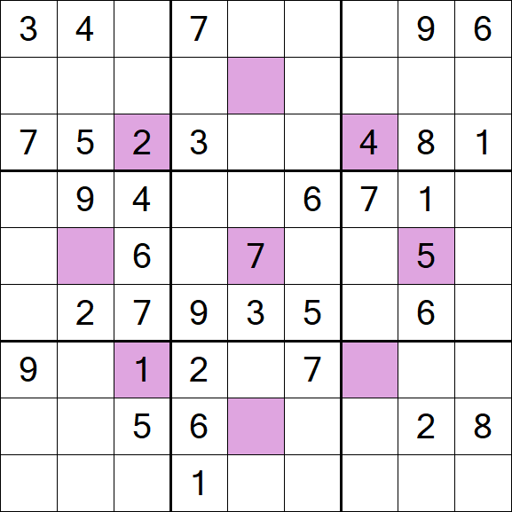 Asterisk Sudoku - Moyen