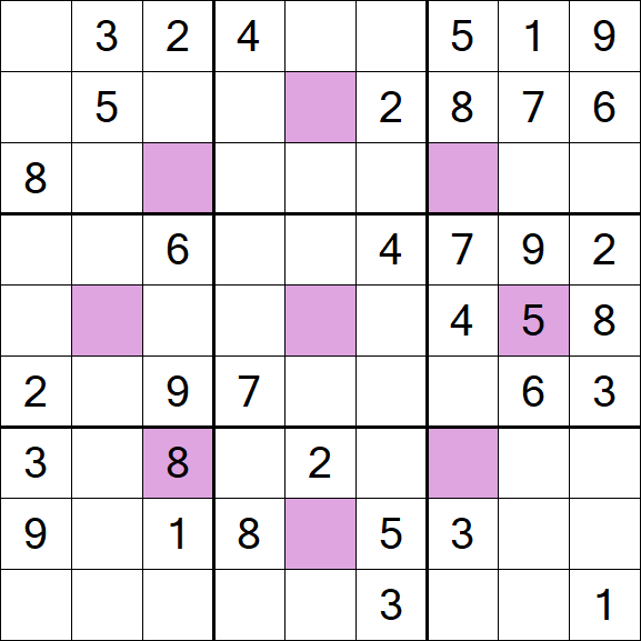 Asterisk Sudoku - Médio