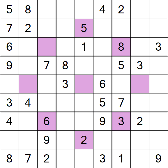Asterisk Sudoku - Moyen