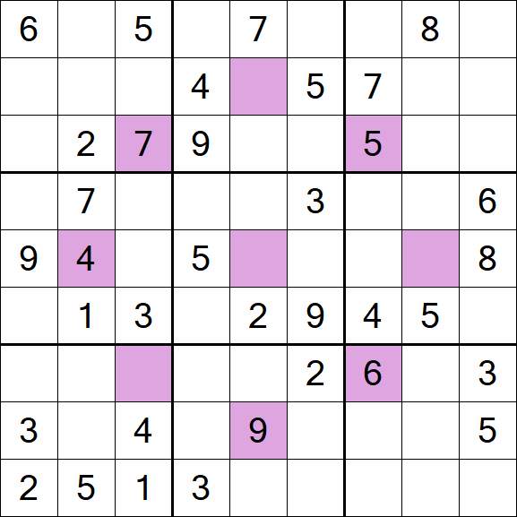 Asterisk Sudoku - Moyen