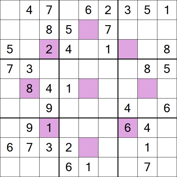 Asterisk Sudoku - Moyen