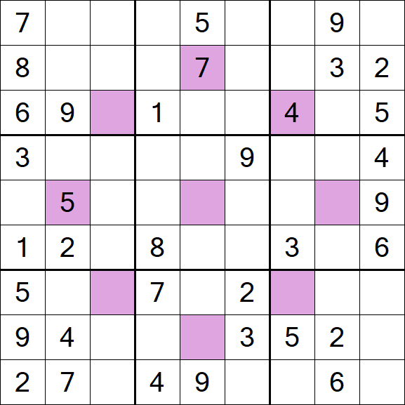 Asterisk Sudoku - Moyen