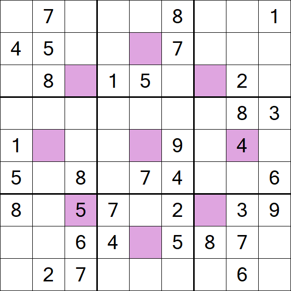 Asterisk Sudoku - Medium