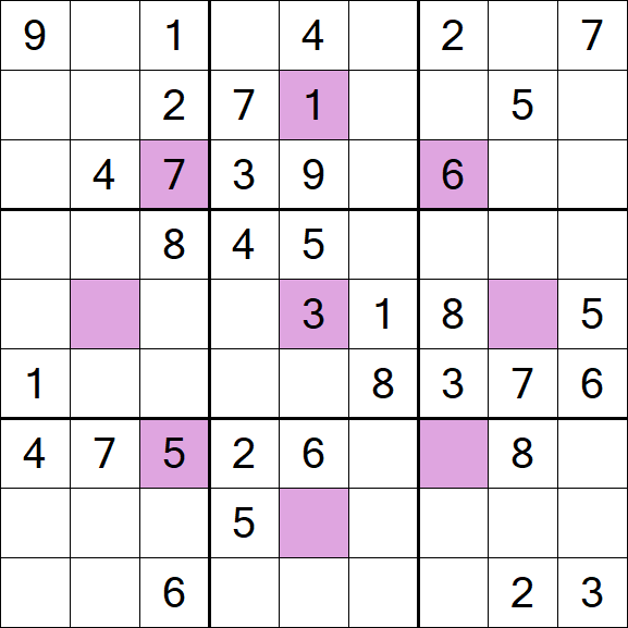 Asterisk Sudoku - Moyen
