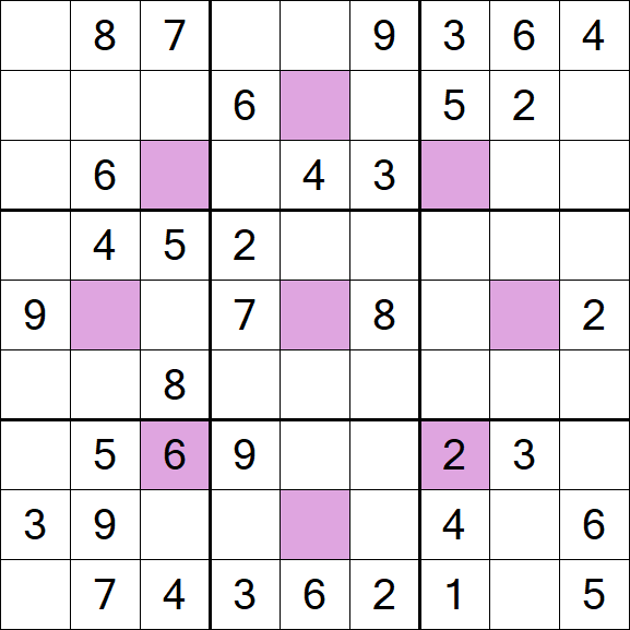 Asterisk Sudoku - Moyen