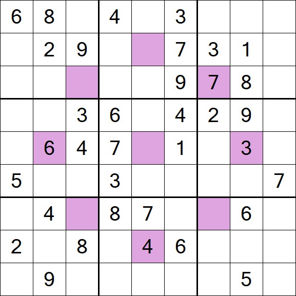 Asterisk Sudoku - Moyen