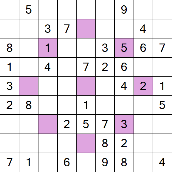 Asterisk Sudoku - Medium