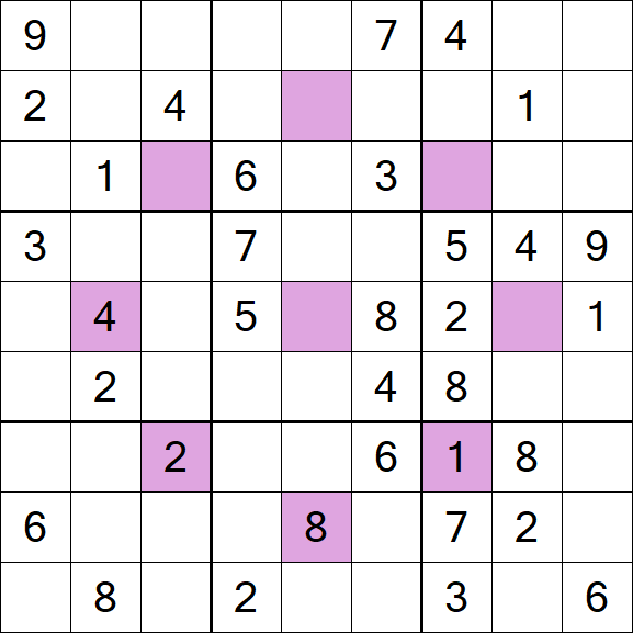 Asterisk Sudoku - Moyen
