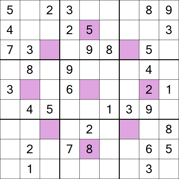 Asterisk Sudoku - Moyen