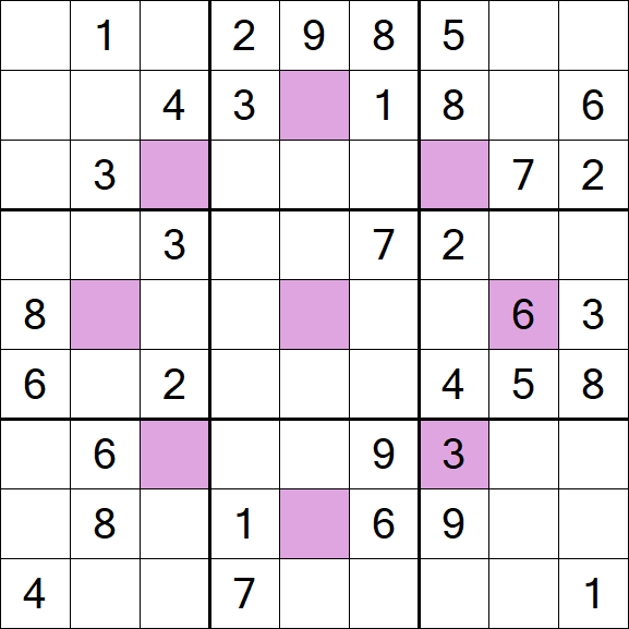 Asterisk Sudoku - Moyen