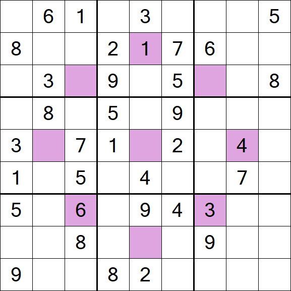 Asterisk Sudoku - Moyen