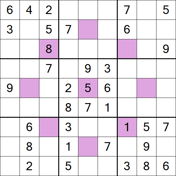 Asterisk Sudoku - Moyen
