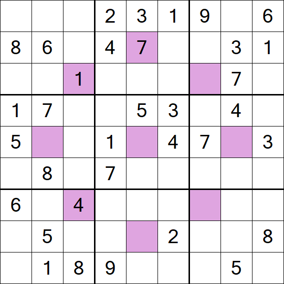 Asterisk Sudoku - Moyen