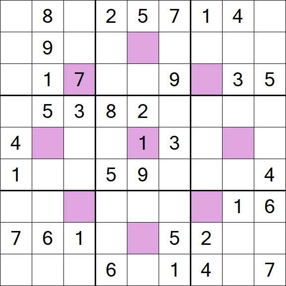 Asterisk Sudoku - Moyen