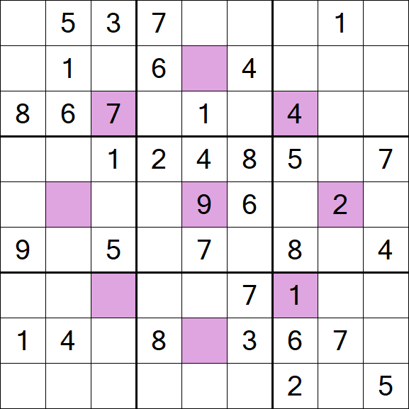 Asterisk Sudoku - Medium
