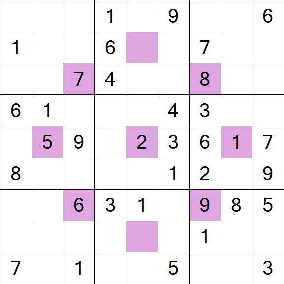 Asterisk Sudoku - Medium
