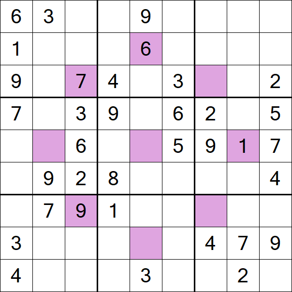 Asterisk Sudoku - Moyen