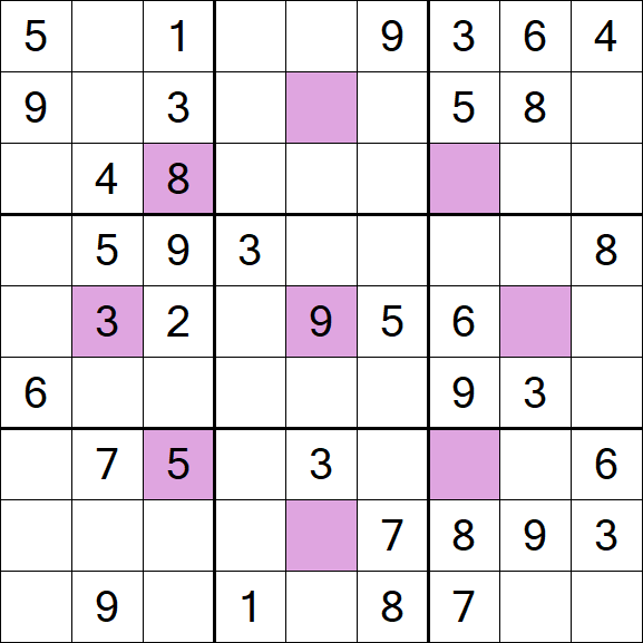 Asterisk Sudoku - Medium