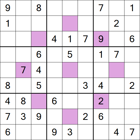 Asterisk Sudoku - Mittel