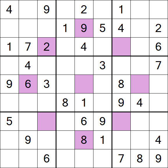 Asterisk Sudoku - Moyen