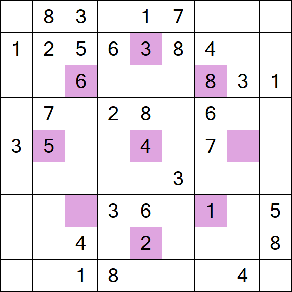 Asterisk Sudoku - Mittel