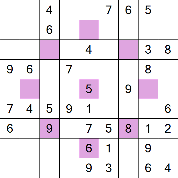 Asterisk Sudoku - Mittel
