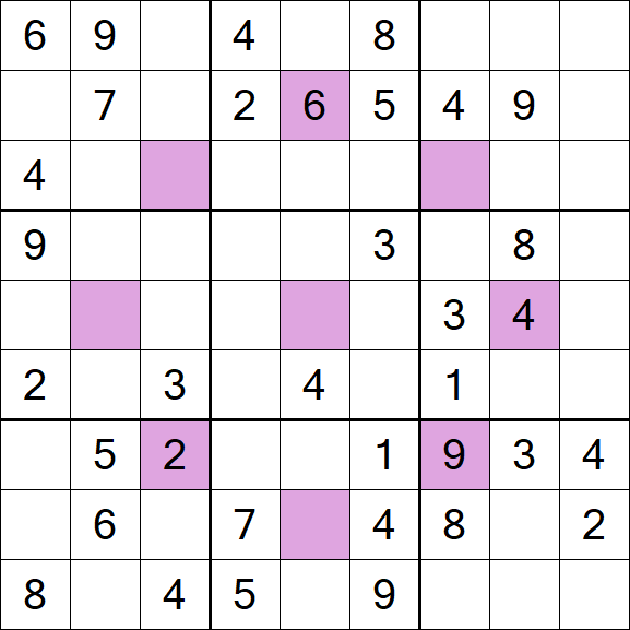 Asterisk Sudoku - Mittel