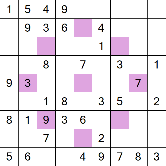Asterisk Sudoku - Mittel