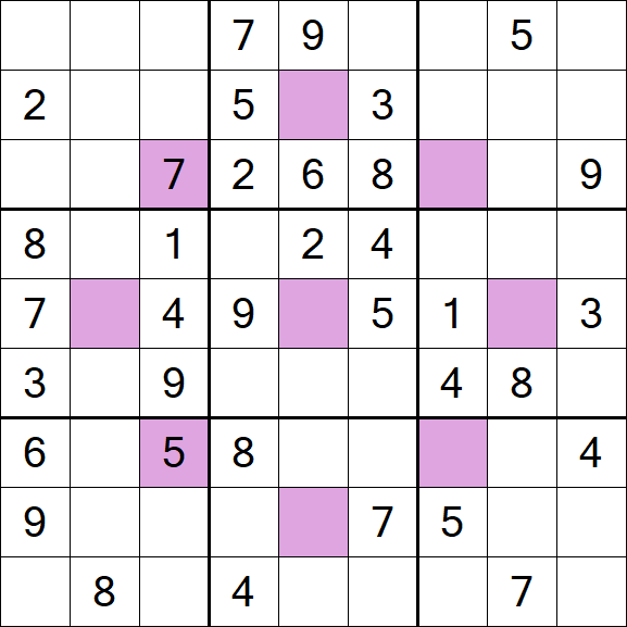 Asterisk Sudoku - Mittel