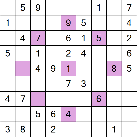 Asterisk Sudoku - Mittel