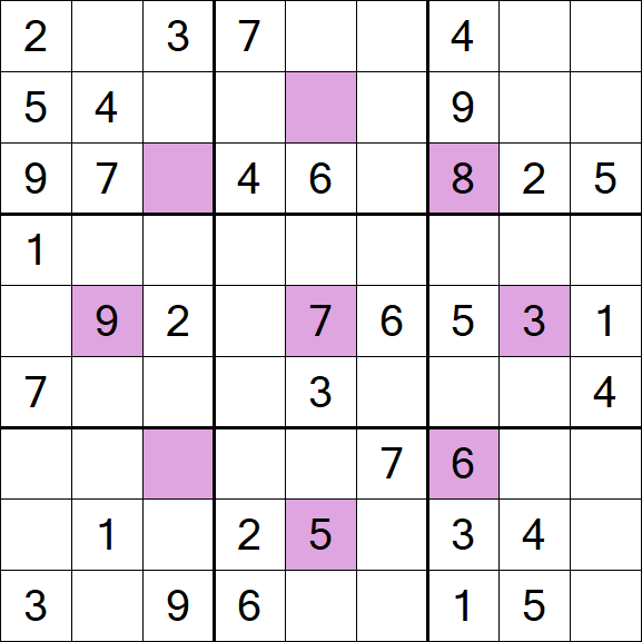 Asterisk Sudoku - Mittel