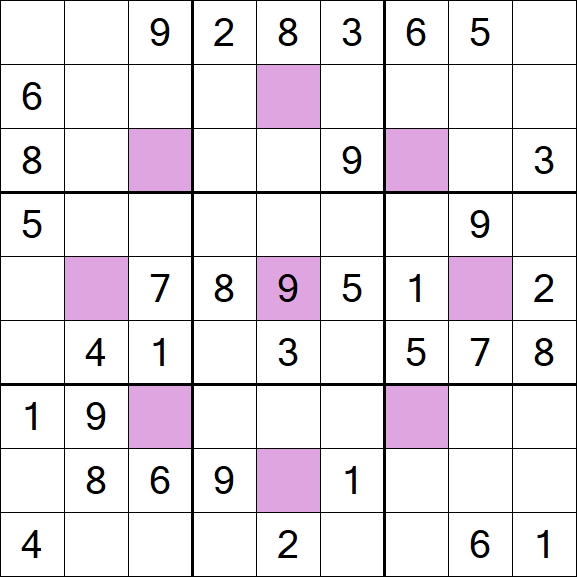 Asterisk Sudoku - Mittel