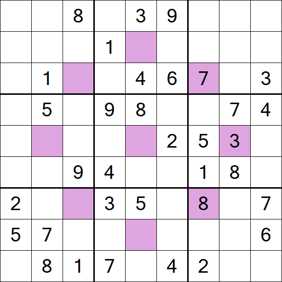 Asterisk Sudoku - Mittel