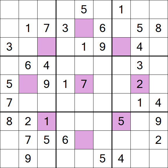 Asterisk Sudoku - Mittel