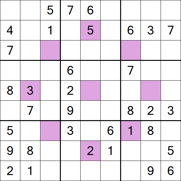 Asterisk Sudoku - Moyen