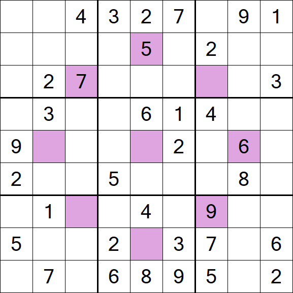 Asterisk Sudoku - Moyen