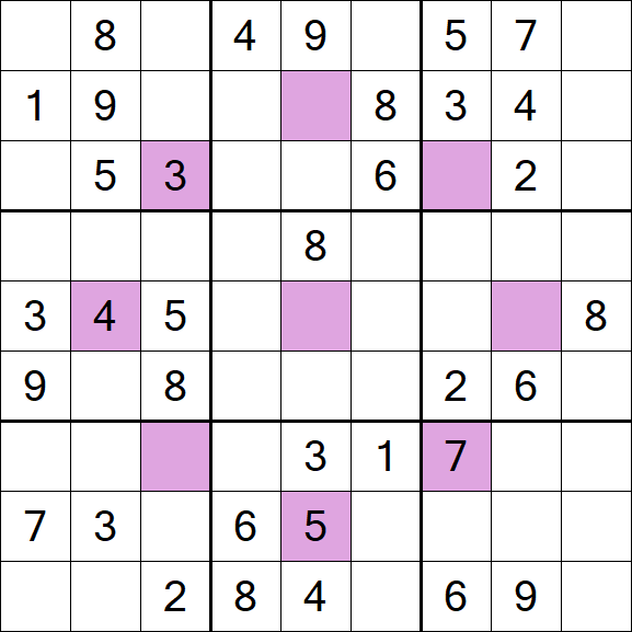 Asterisk Sudoku - Moyen