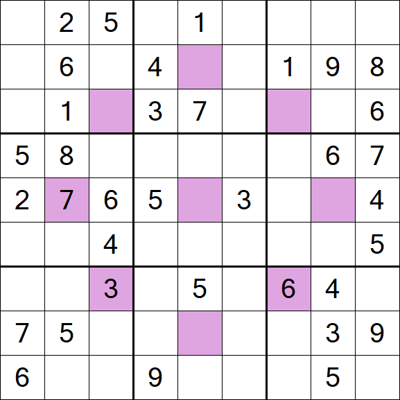 Asterisk Sudoku - Medium