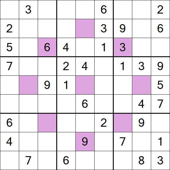 Asterisk Sudoku - Moyen