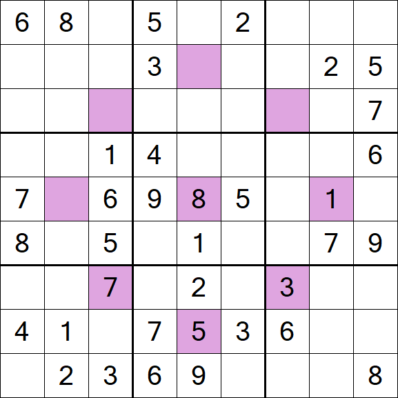 Asterisk Sudoku - Moyen