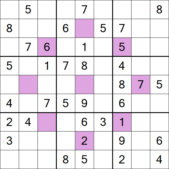 Asterisk Sudoku - Moyen