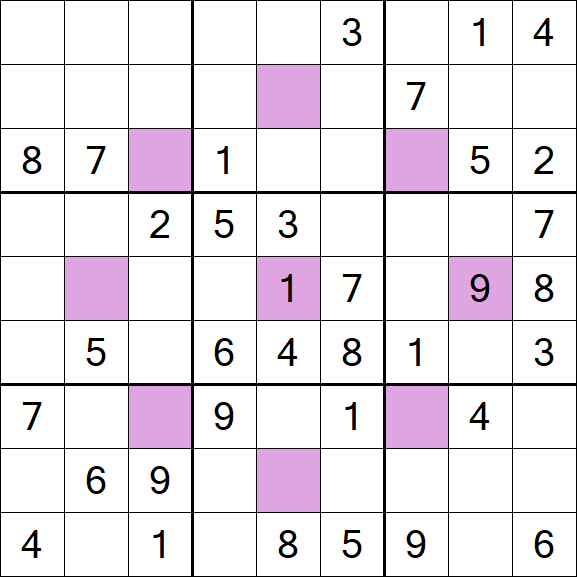 Asterisk Sudoku - Medium