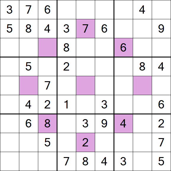Asterisk Sudoku - Moyen