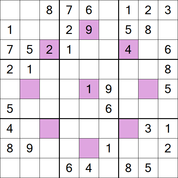 Asterisk Sudoku - Moyen