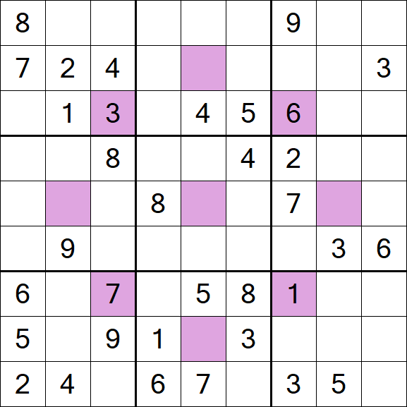 Asterisk Sudoku - Moyen