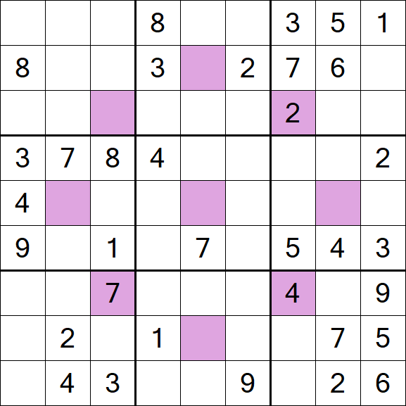 Asterisk Sudoku - Moyen