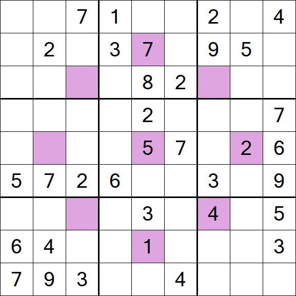 Asterisk Sudoku - Moyen